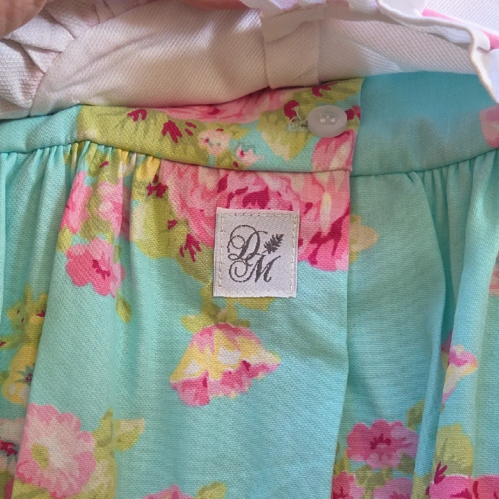 Floral Baby Romper with Monogram Bib From Darling Mae And Ricrac & Ruffles - Picture 7 of 8